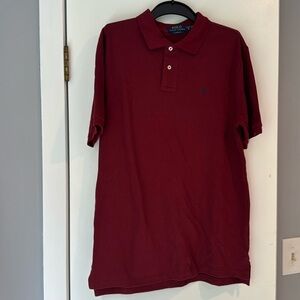 NWT Polo Ralph Lauren classic fit burgundy polo size XL (18-30) boys